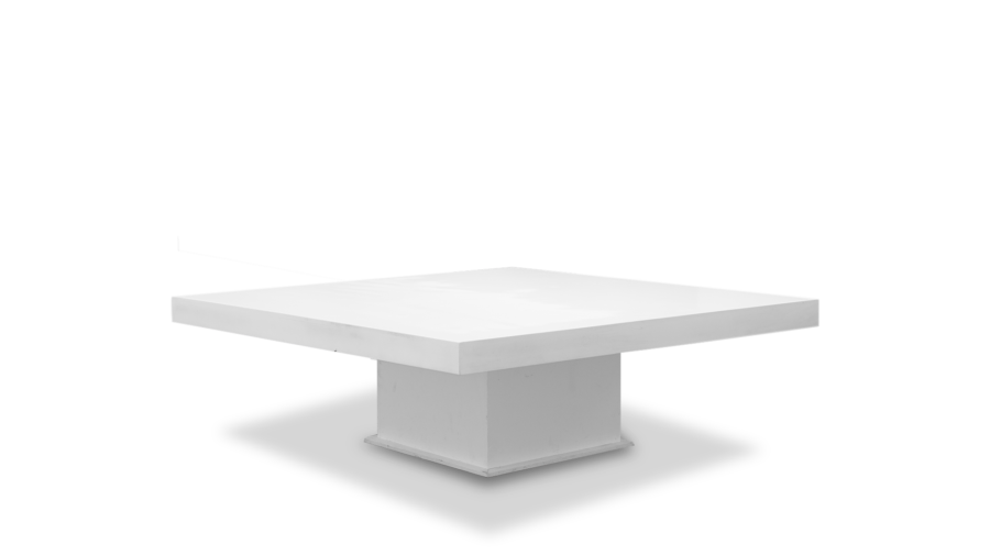 Carre White Low Table